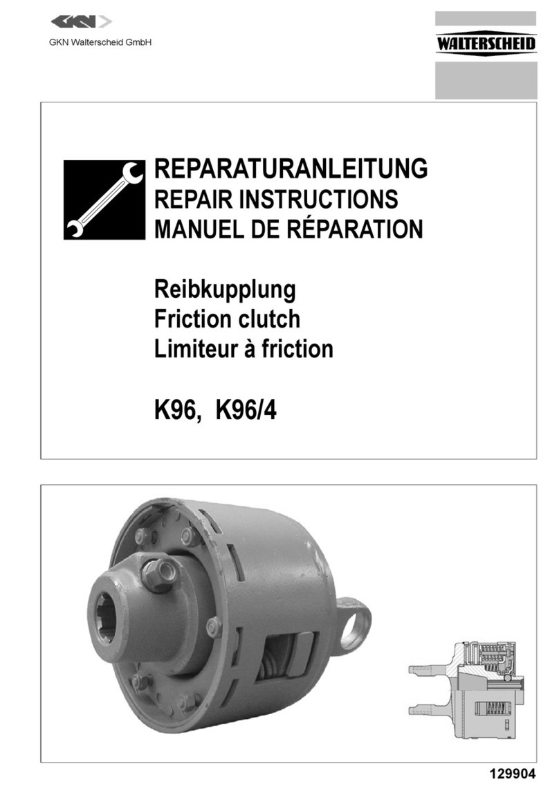 WALTERSCHEID K96 Repair instructions