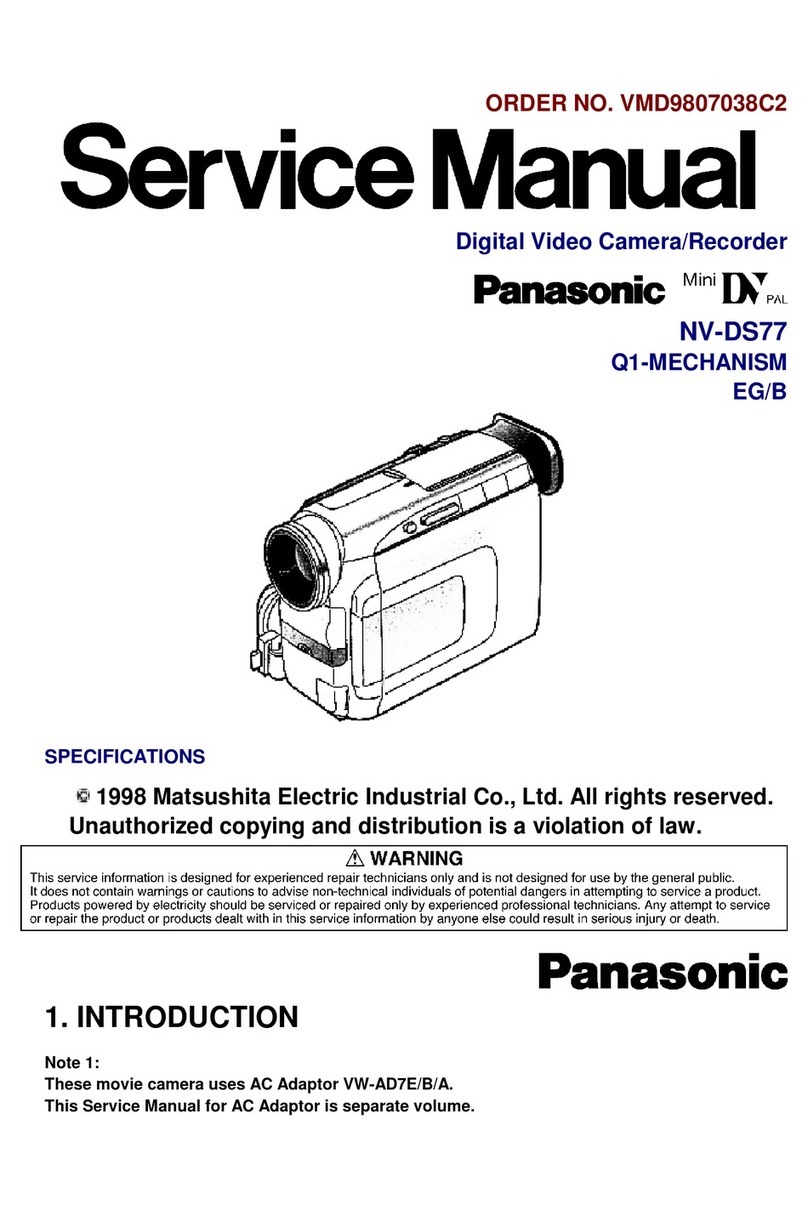 Panasonic NV-DS77 Service manual