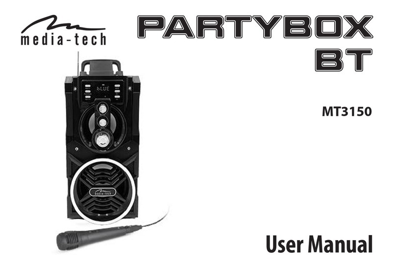 MediaTech PARTYBOX BT MT3150 user manual