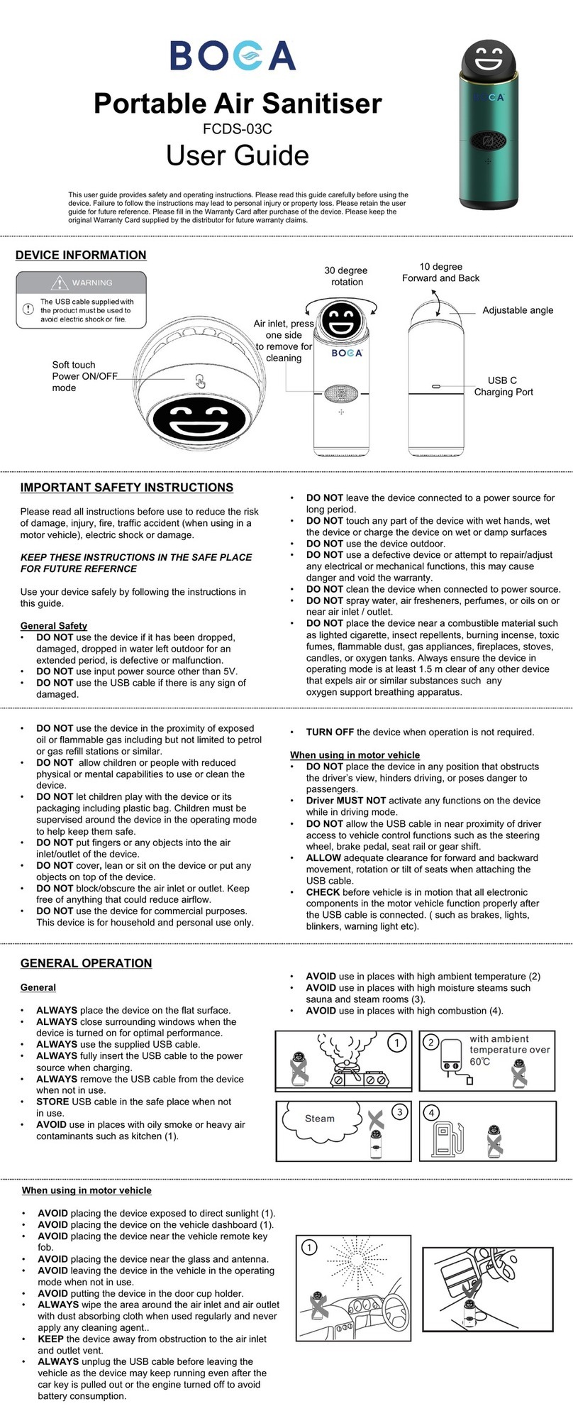 Boca FCDS-03C user guide