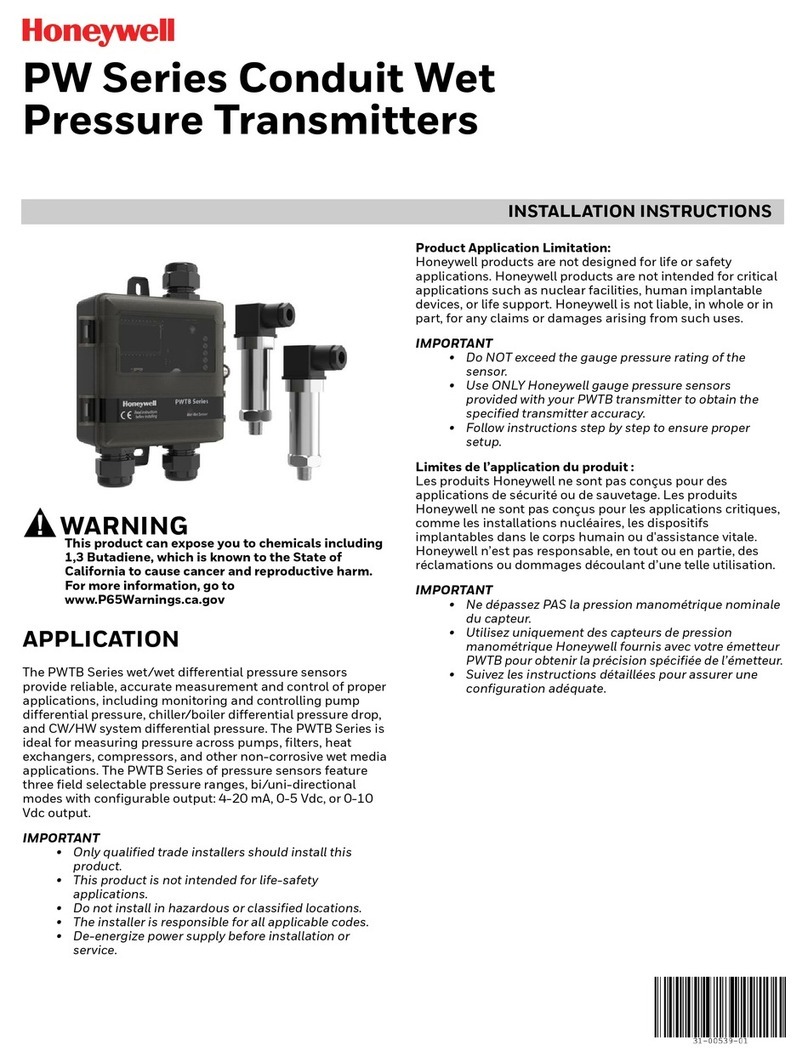 Honeywell PW Series User manual
