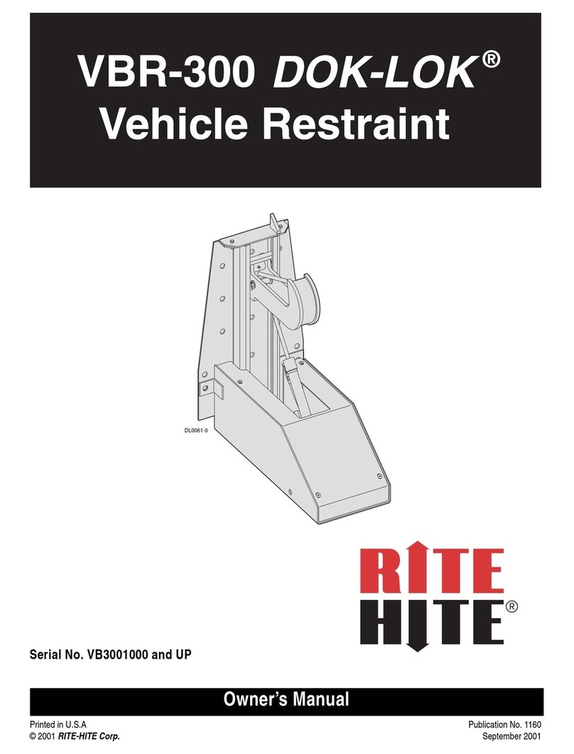 RITE-HITE VBR-300 Dok-Lok owner's manual