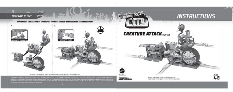 Mattel HotWheels City CREATURE ATTACK BUNDLE instructions