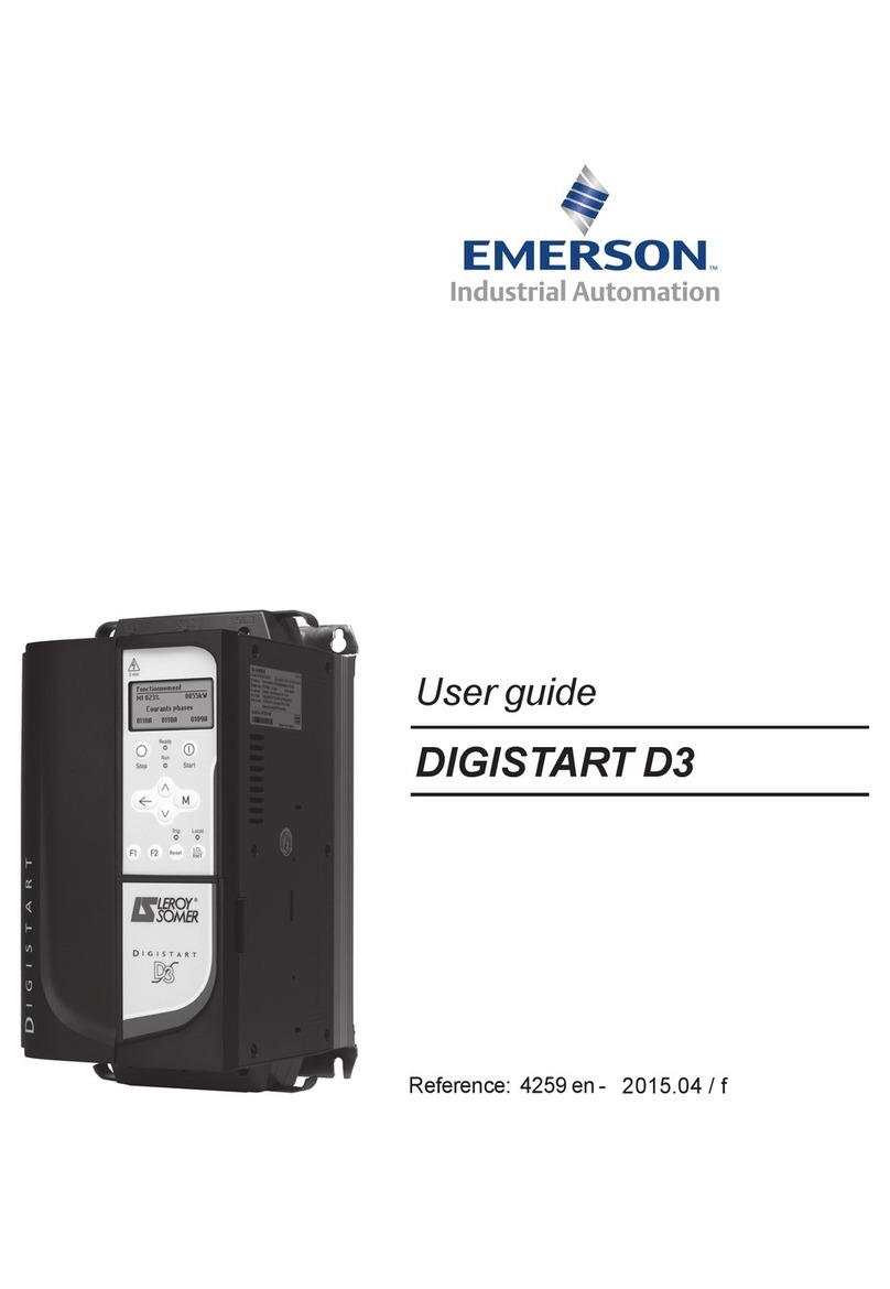 Emerson Leroy Somer DIGISTART D3 User manual