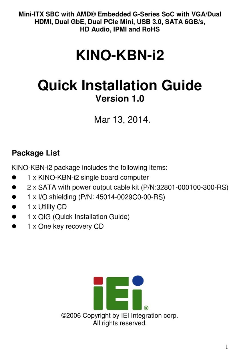 IEI Technology KINO-KBN-i2 User manual