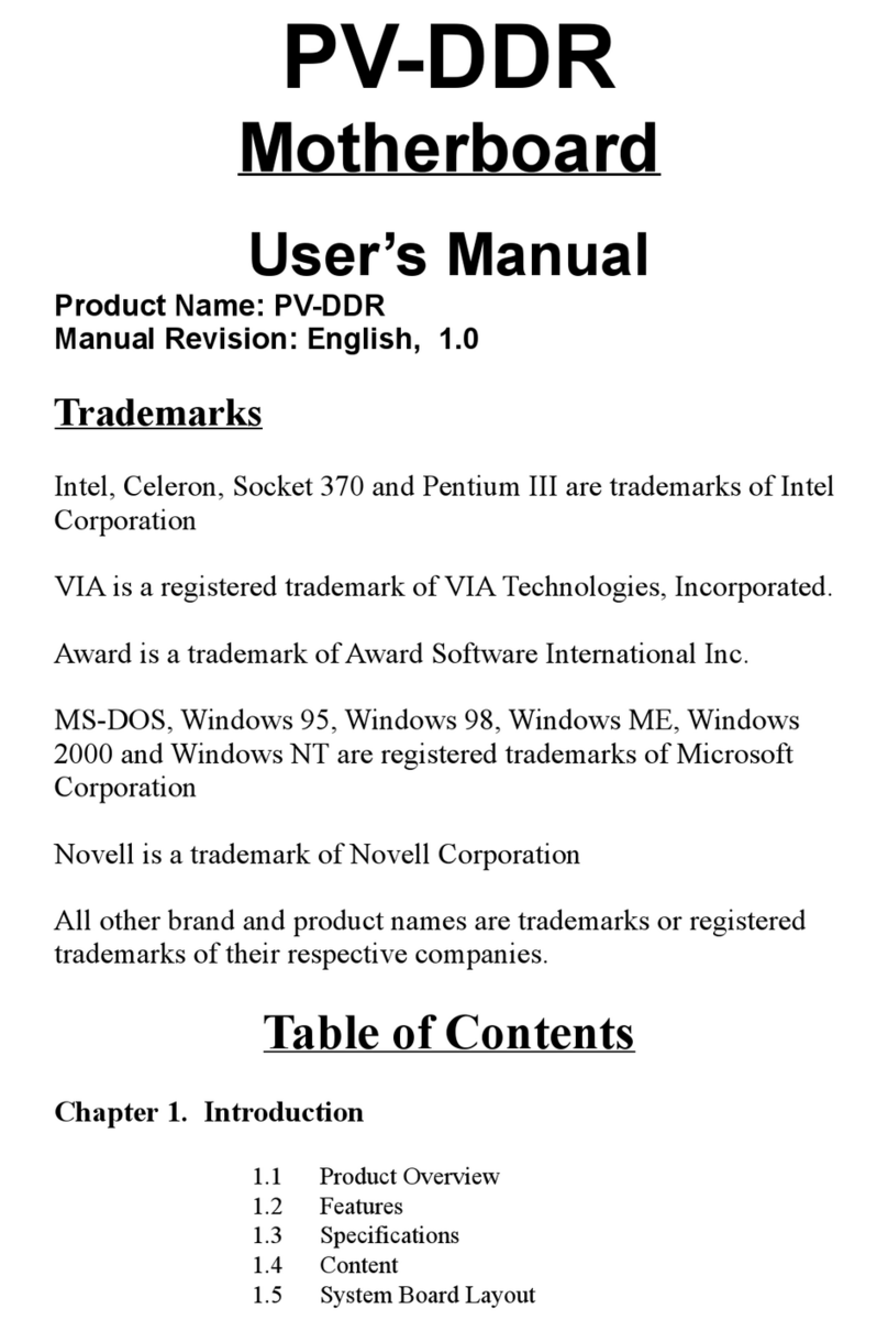 Taiwan Commate Computer Inc. PV-DDR User manual Taiwan Commate Computer Inc. PV-DDR User manual
