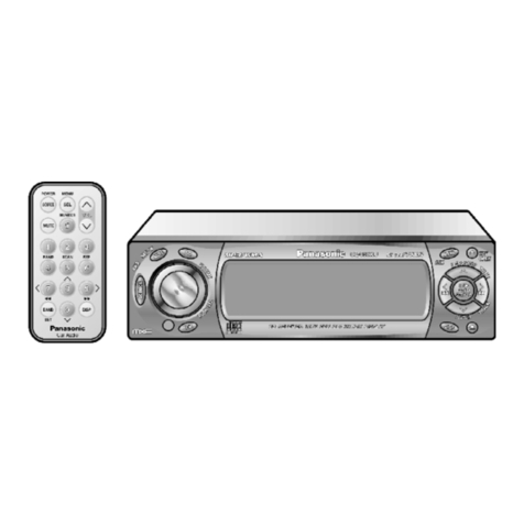 Panasonic CQC9800U - AUTO RADIO/CD DECK User manual