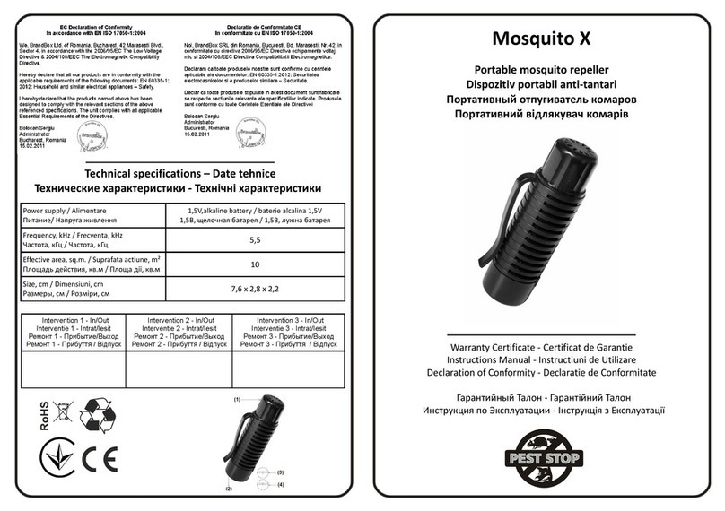 Pest-Stop Mosquito X User manual