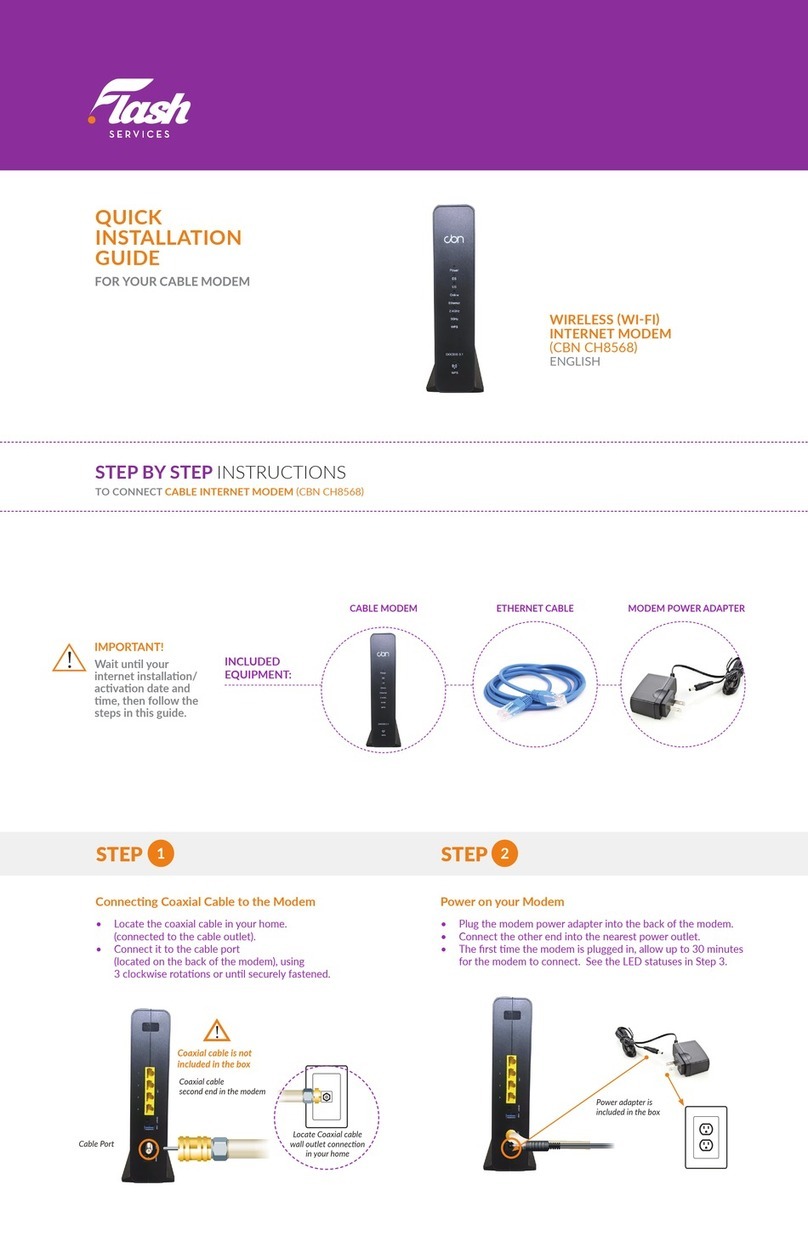 CBN CH8568 Quick installation guide
