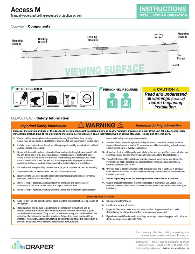 Draper Access M instructions