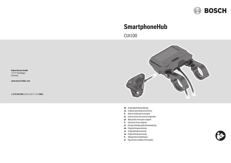 Bosch CUI100 User manual