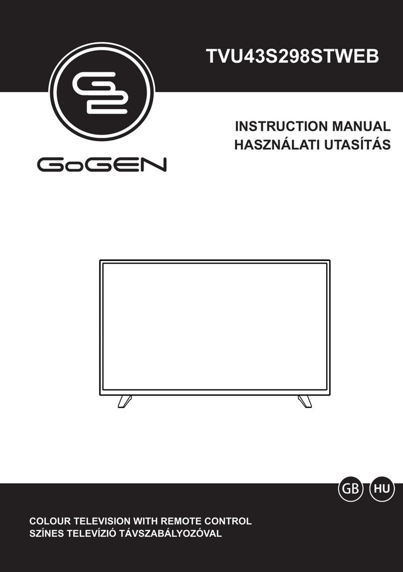 G2 GoGEN TVU43S298STWEB instruction manual