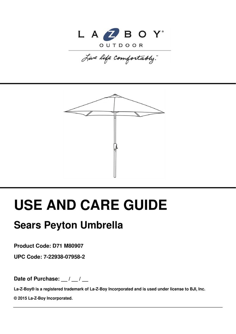 LAZBOY 7-22938-07958-2 Use and care guide