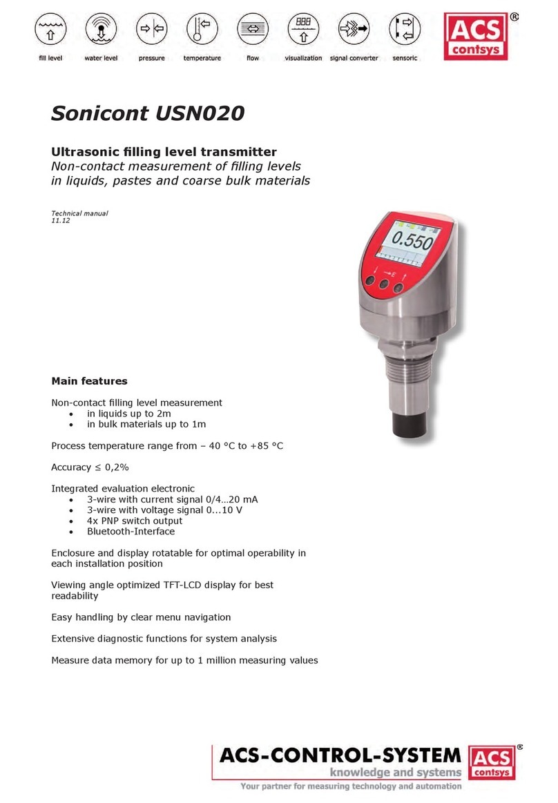 ACS contsys Sonicont USN020 manual