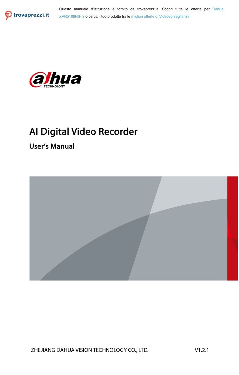 Dahua Technology DH-XVR71 H-4K-I2 Series user manual Dahua Technology DH-XVR71 H-4K-I2 Series user manual