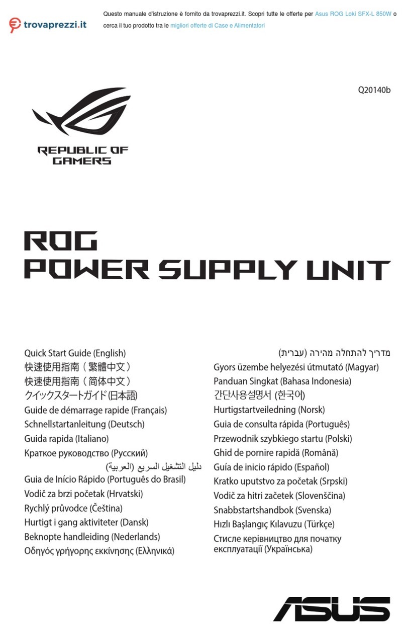 Asus ROG Q20140b quick start guide