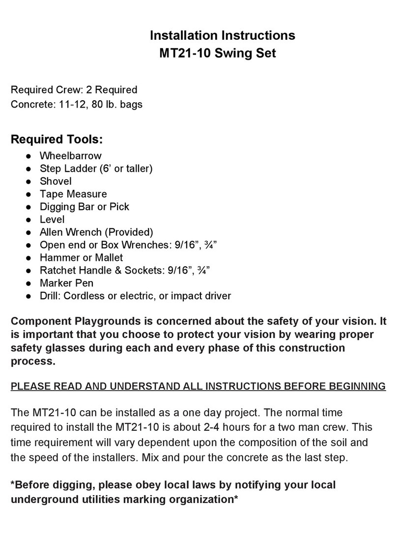 Component Playgrounds MT21-10 User manual