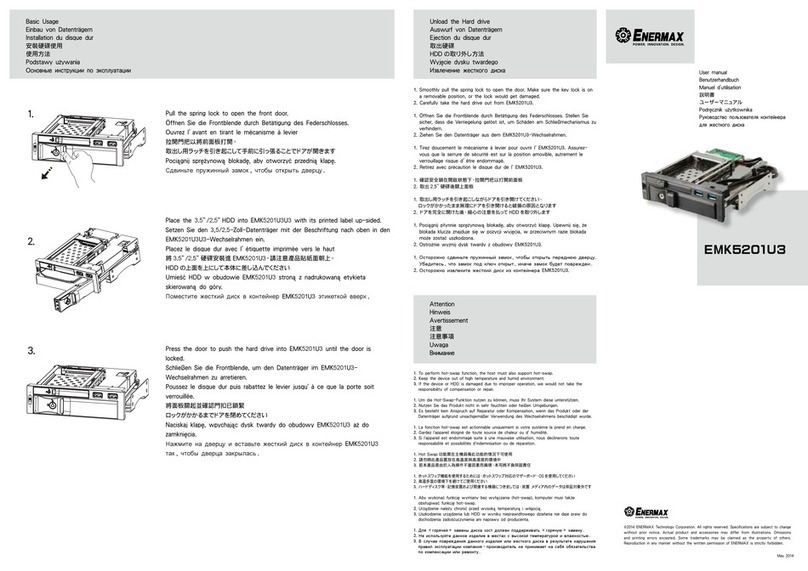 ENERMAX EMK5201U3 User manual ENERMAX EMK5201U3 User manual