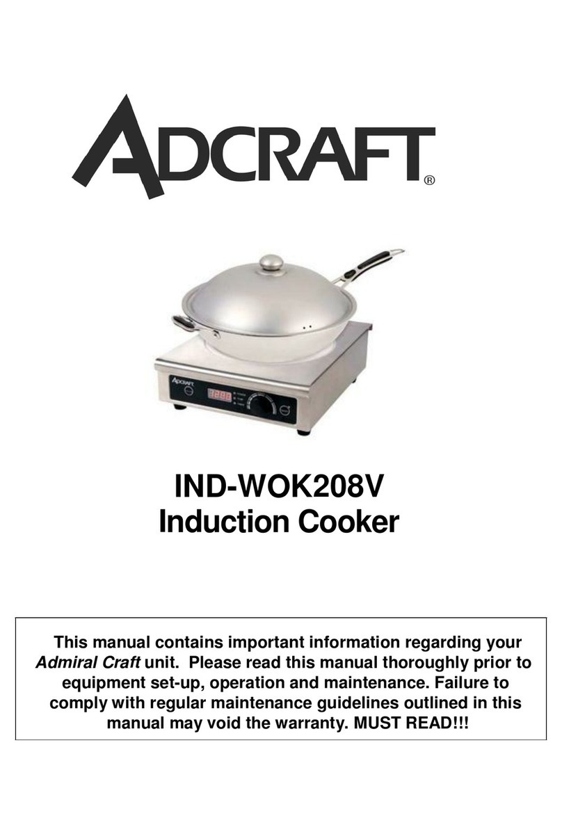 Adcraft IND-WOK208V manual