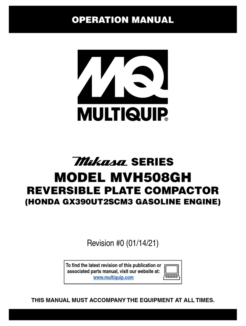 MQ Multiquip Mikasa MVH508GH manual