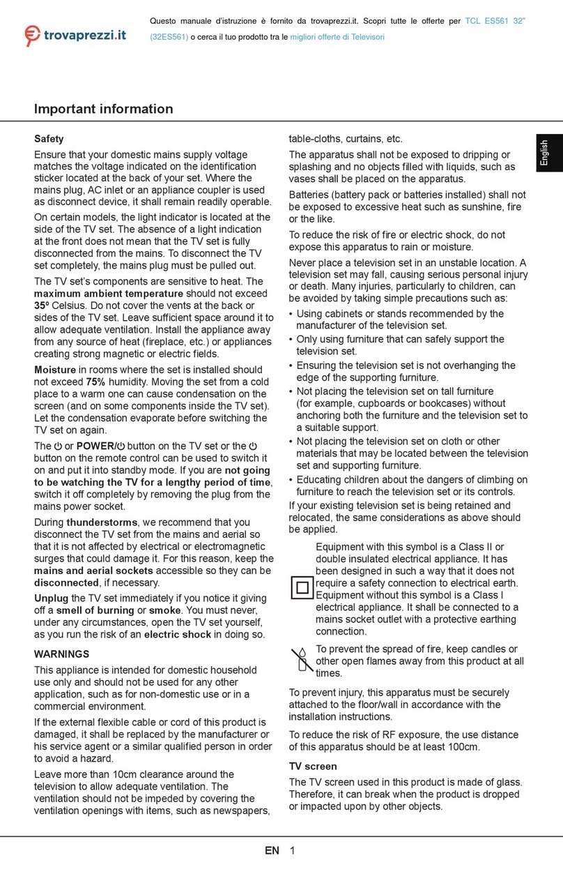 TCL 32ES561 User manual