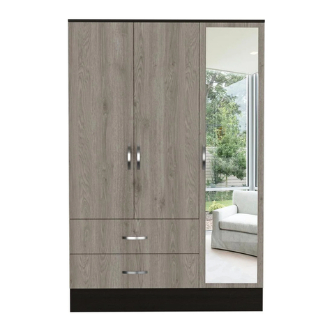 TUHOME Furniture BOLTON 120 CWZ5950 Assembly instructions