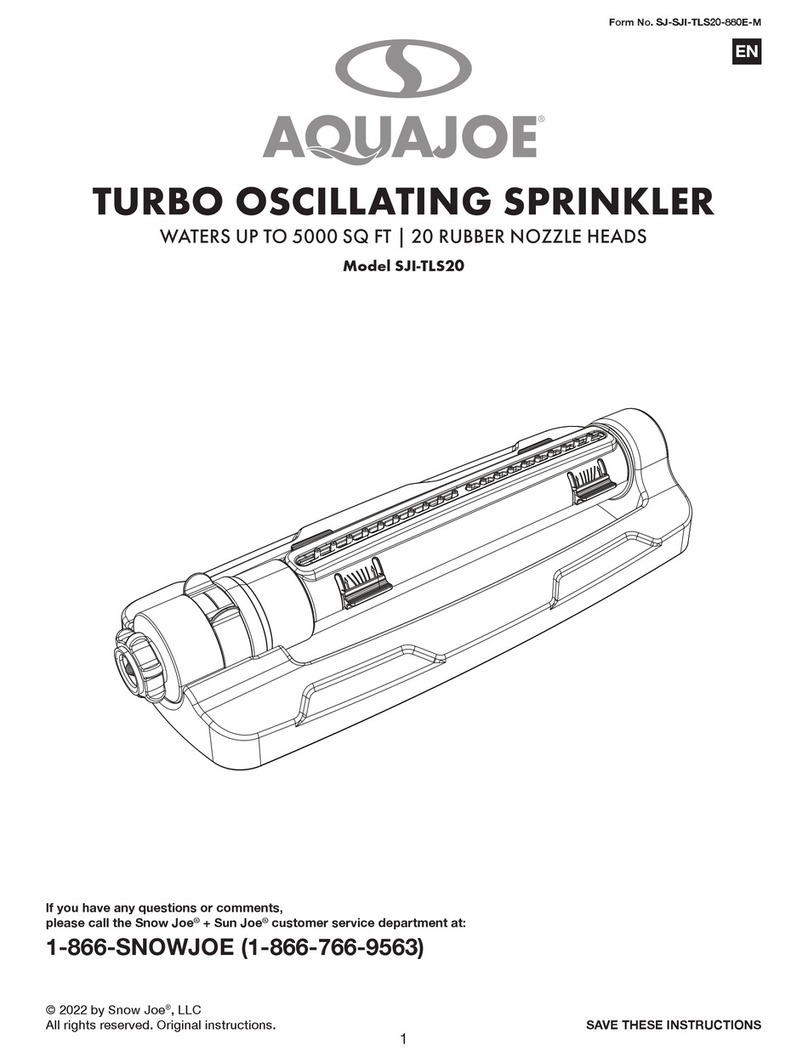AQUAJOE SJI-TLS20 User manual