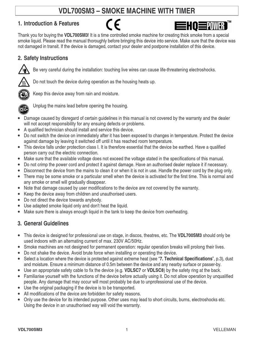 HQ Power VDL700SM3 User manual