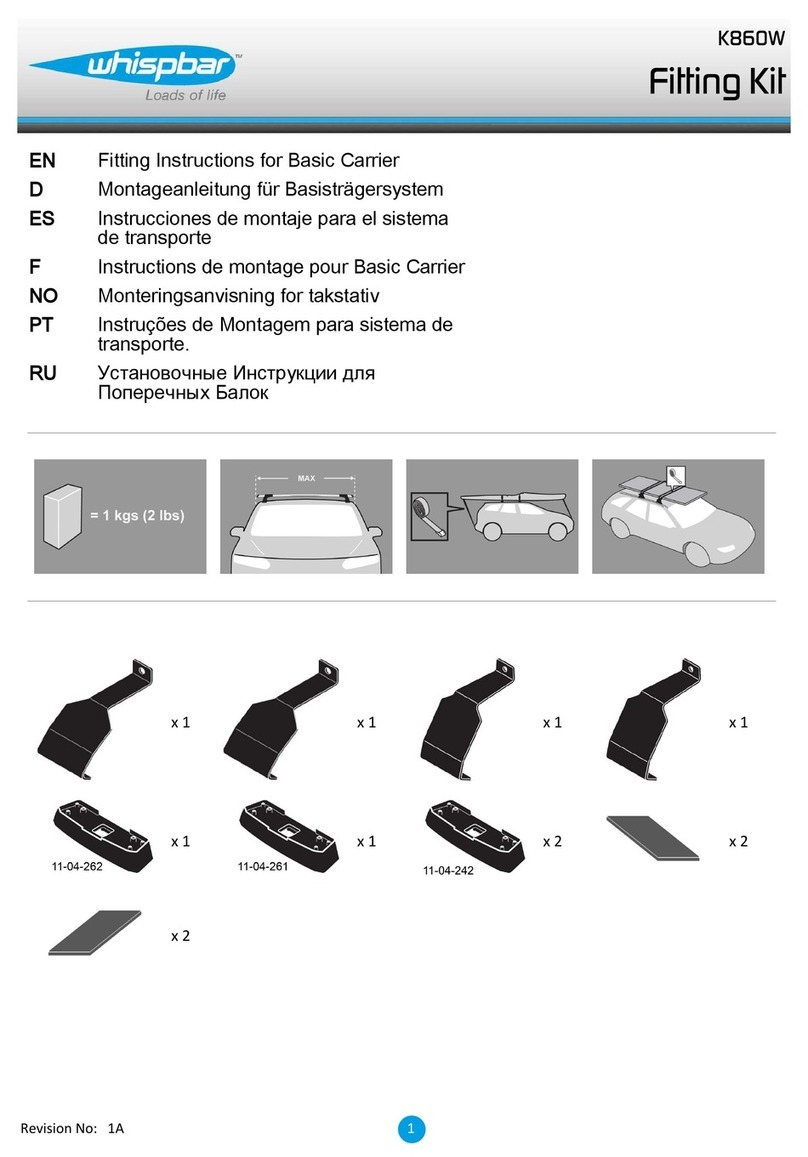 Whispbar K860W Fitting instructions