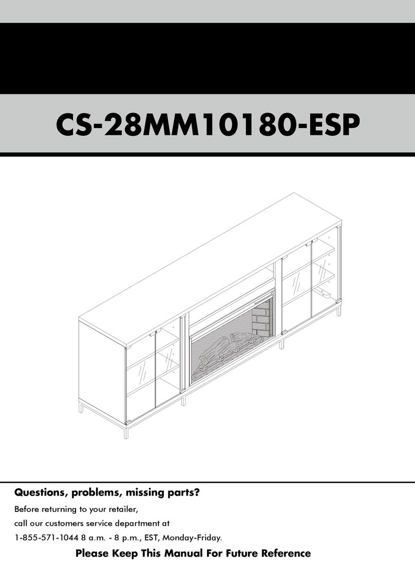 Electric Fireplaces Direct CS-28MM10180-ESP Assembly instructions Electric Fireplaces Direct CS-28MM10180-ESP Assembly instructions