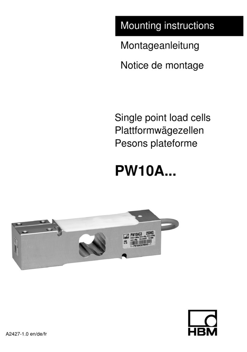 HBM PW10A Series Mounting instructions