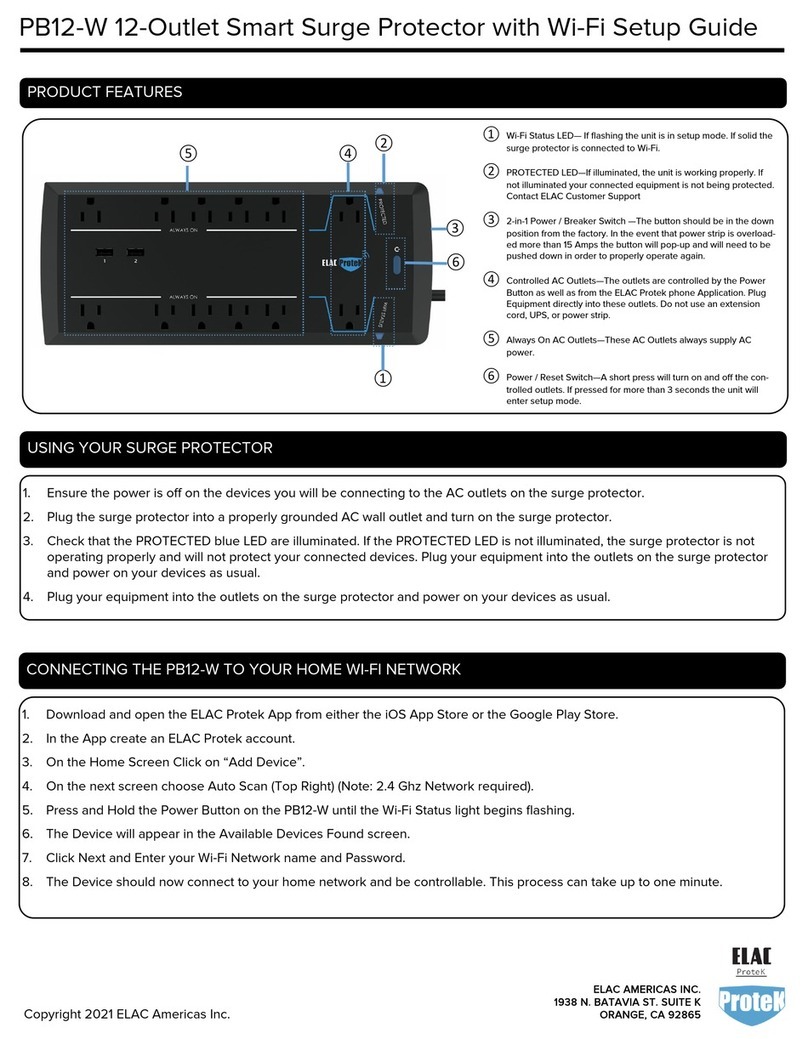 ELAC ProteK PB12-W User manual