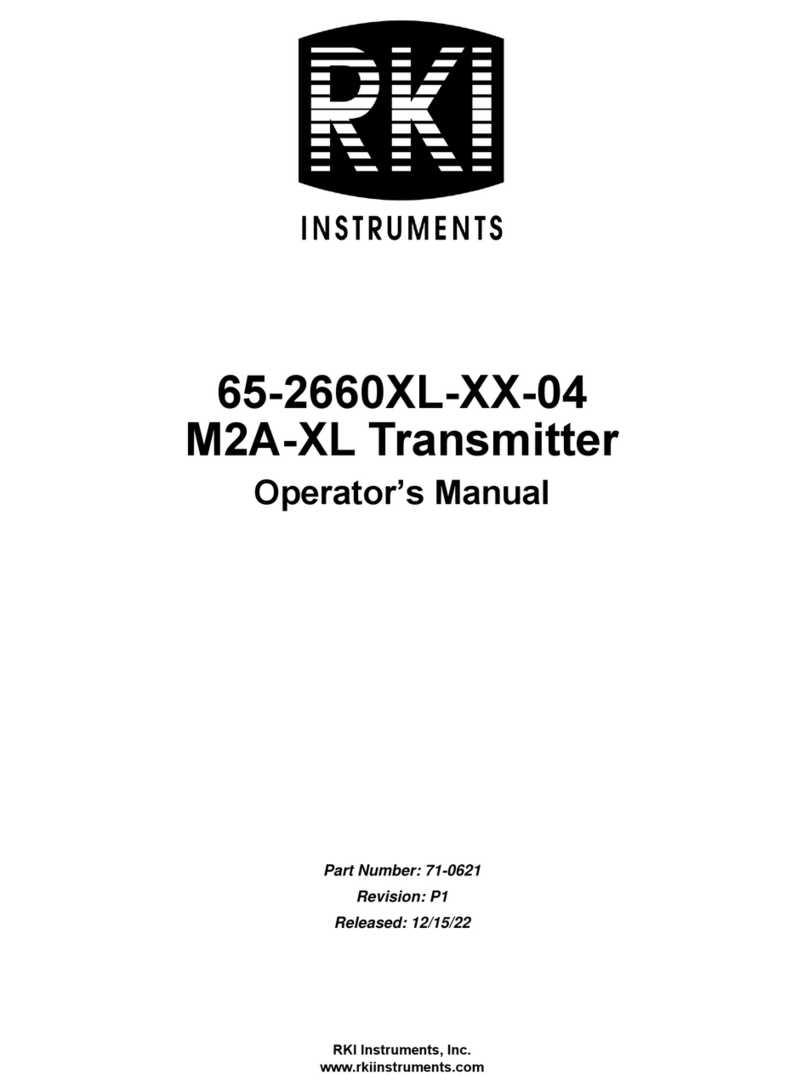RKI Instruments 65-2660RK-01-04 Operator's manual