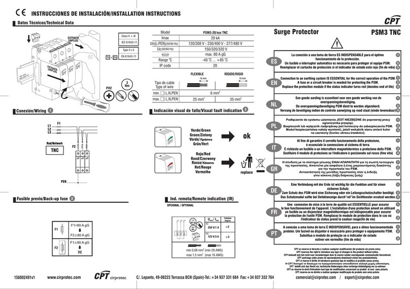 CPT PSM3 TNC User manual