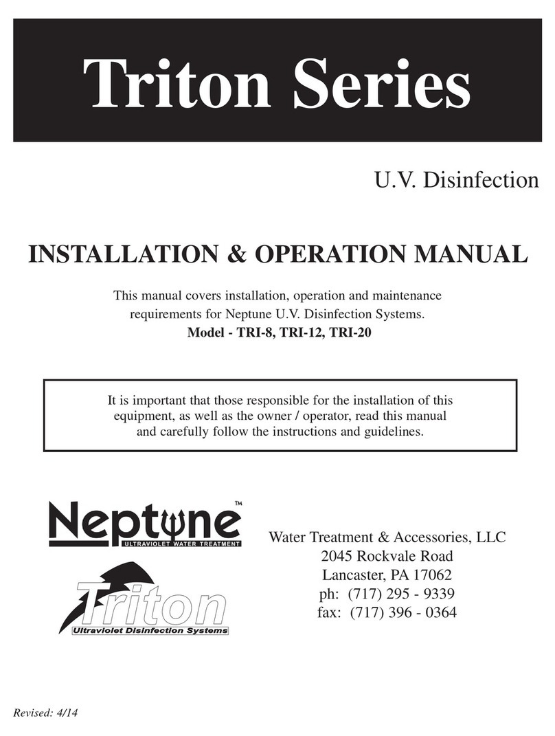 Triton Neptune TRI Series Installation & operation manual