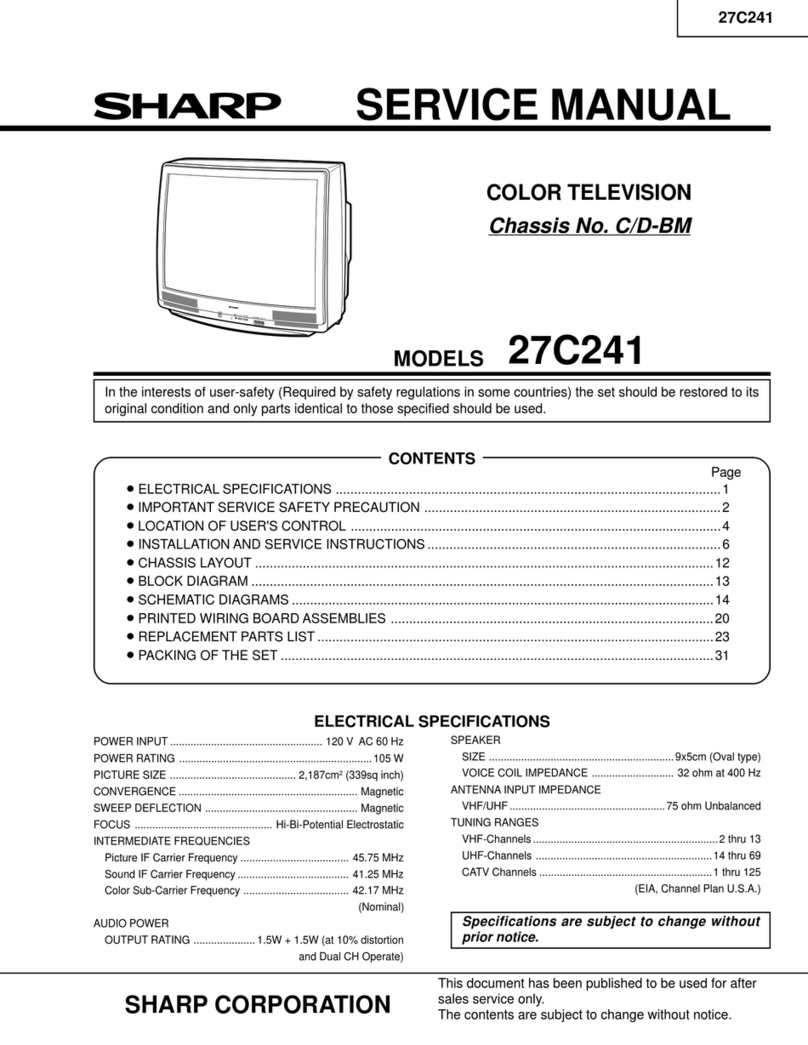 Sharp 27C24 User manual