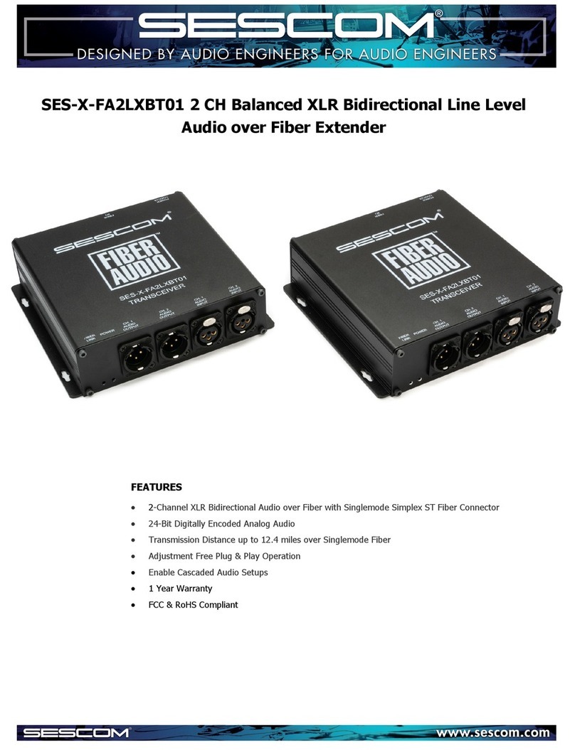 sescom SES-X-FA2LXBT01 User manual