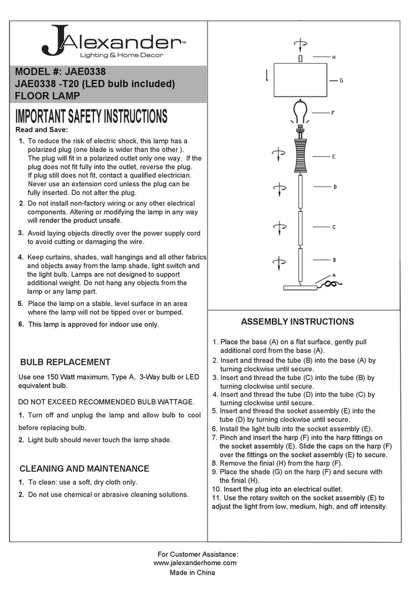 JALEXANDER JAE0338 User manual