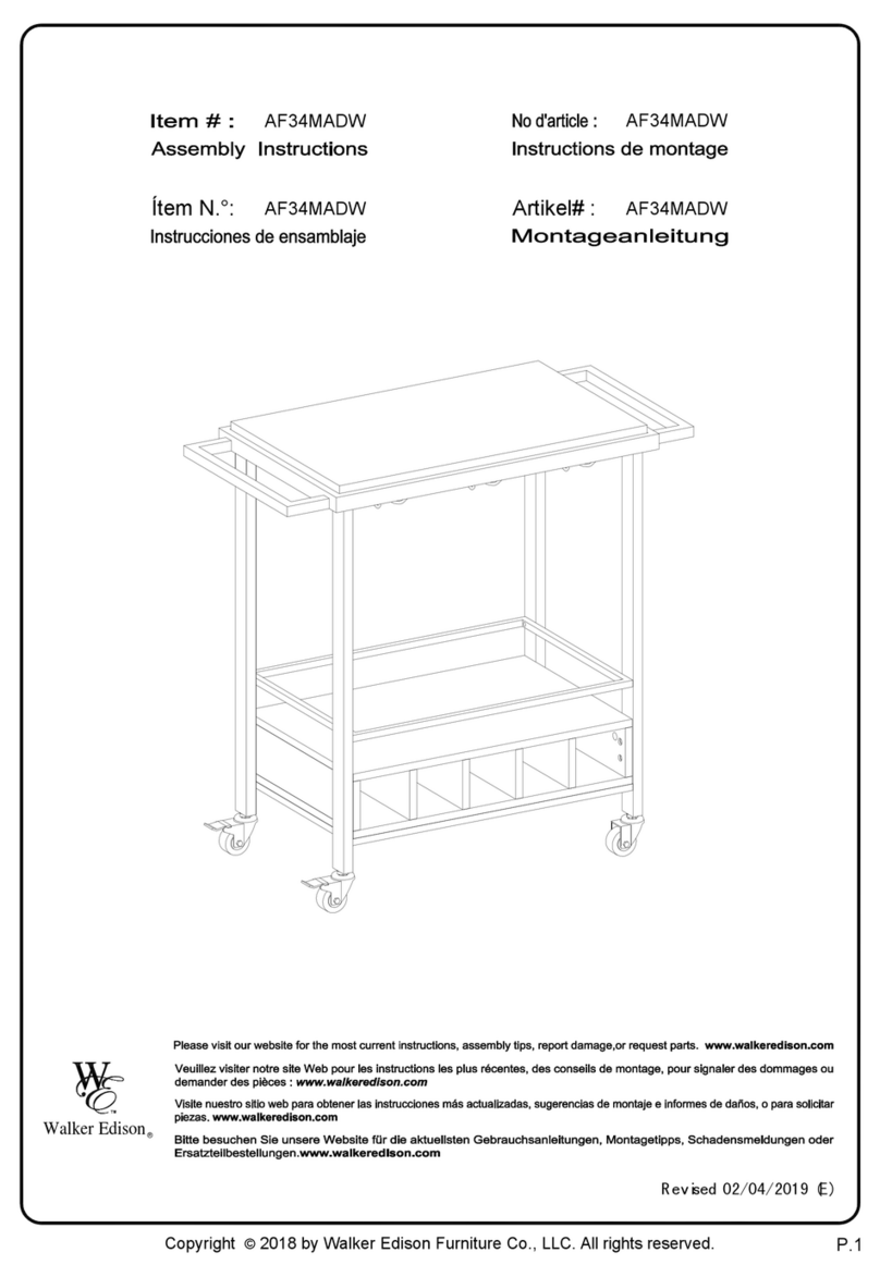Walker Edison AF34MADW User manual