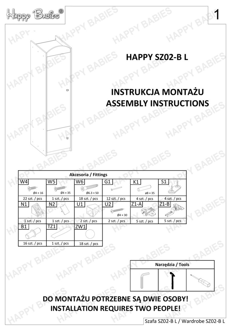 Happy Babies HAPPY SZ02-B L Assembly instructions