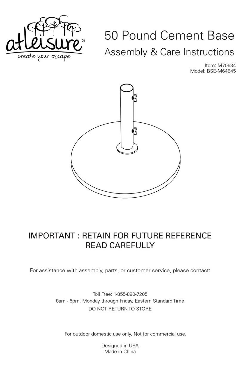 Atleisure BSE-M64845 Installation guide