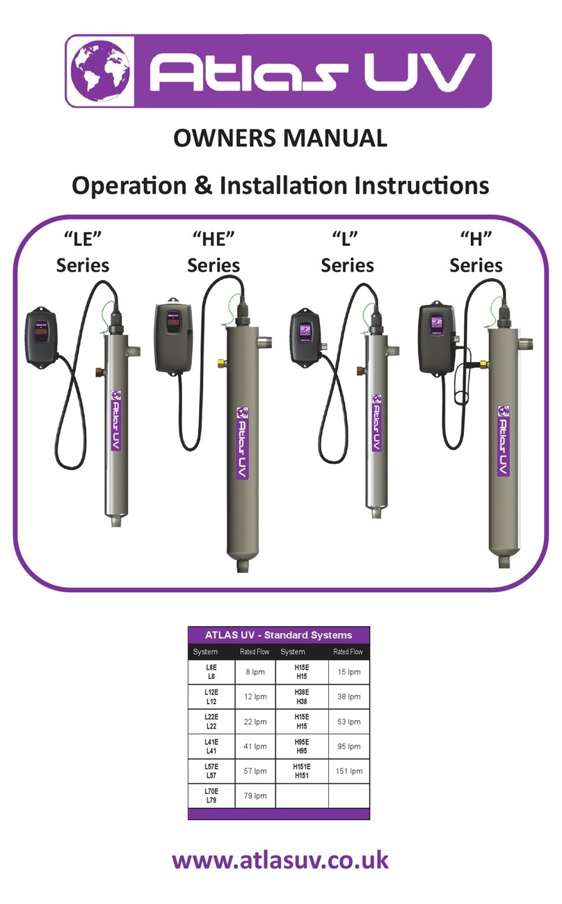 Atlas UV LE Series owner's manual