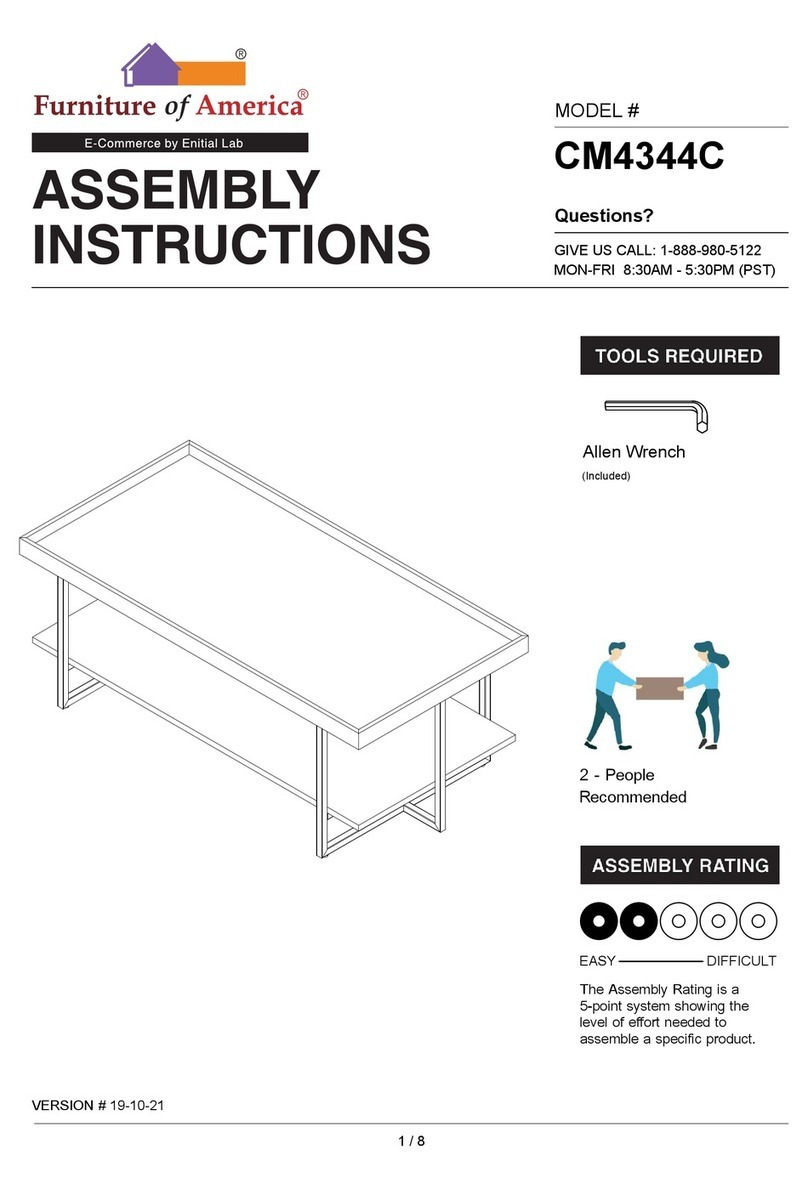Furniture of America CM4344C Assembly instructions