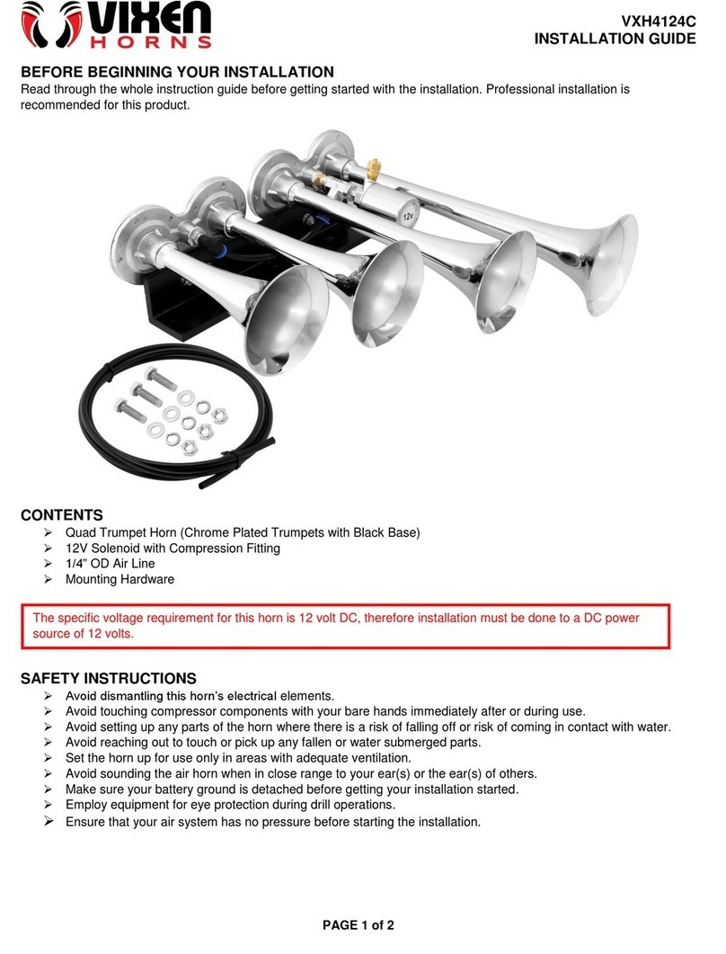 Vixen Horns VXH4124C User manual