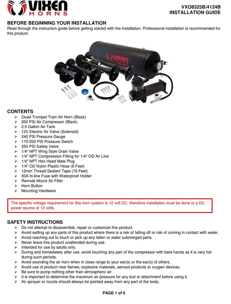 Vixen Horns VXO8325B/4124B installation guide