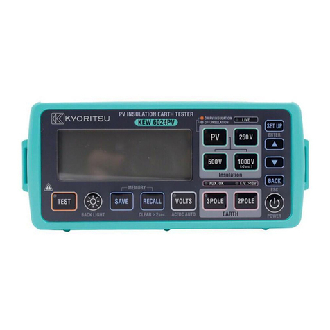 Kyoritsu Electrical Instruments Works, Ltd. KEW6024PV User manual Kyoritsu Electrical Instruments Works, Ltd. KEW6024PV User manual