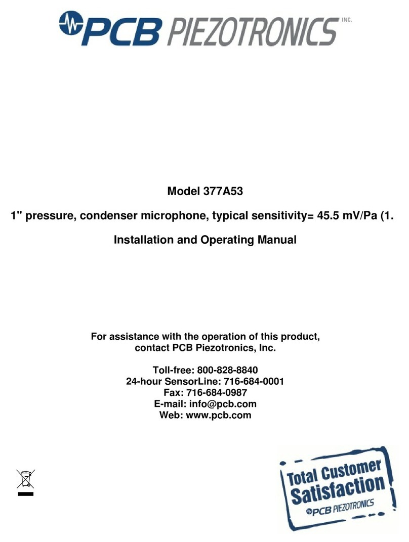 PCB Piezotronics 377A53 User manual