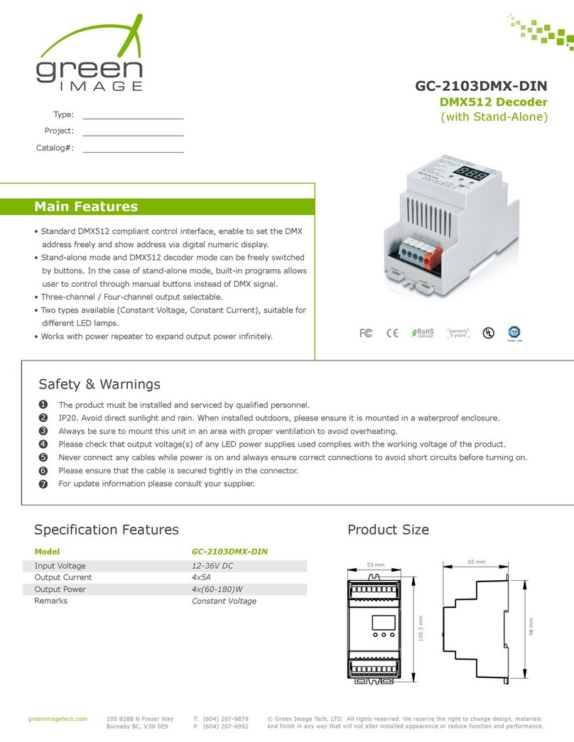 Green image GC-2103DMX-DIN manual