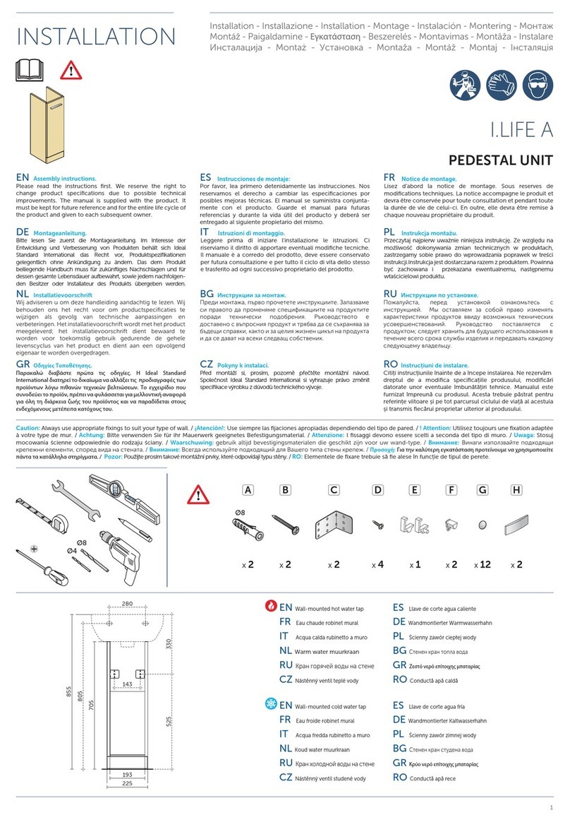 Ideal-Standard I.LIFE A T4514MA Installation