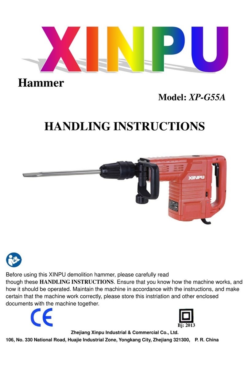 Xinpu XP-G55A Handling instructions Xinpu XP-G55A Handling instructions